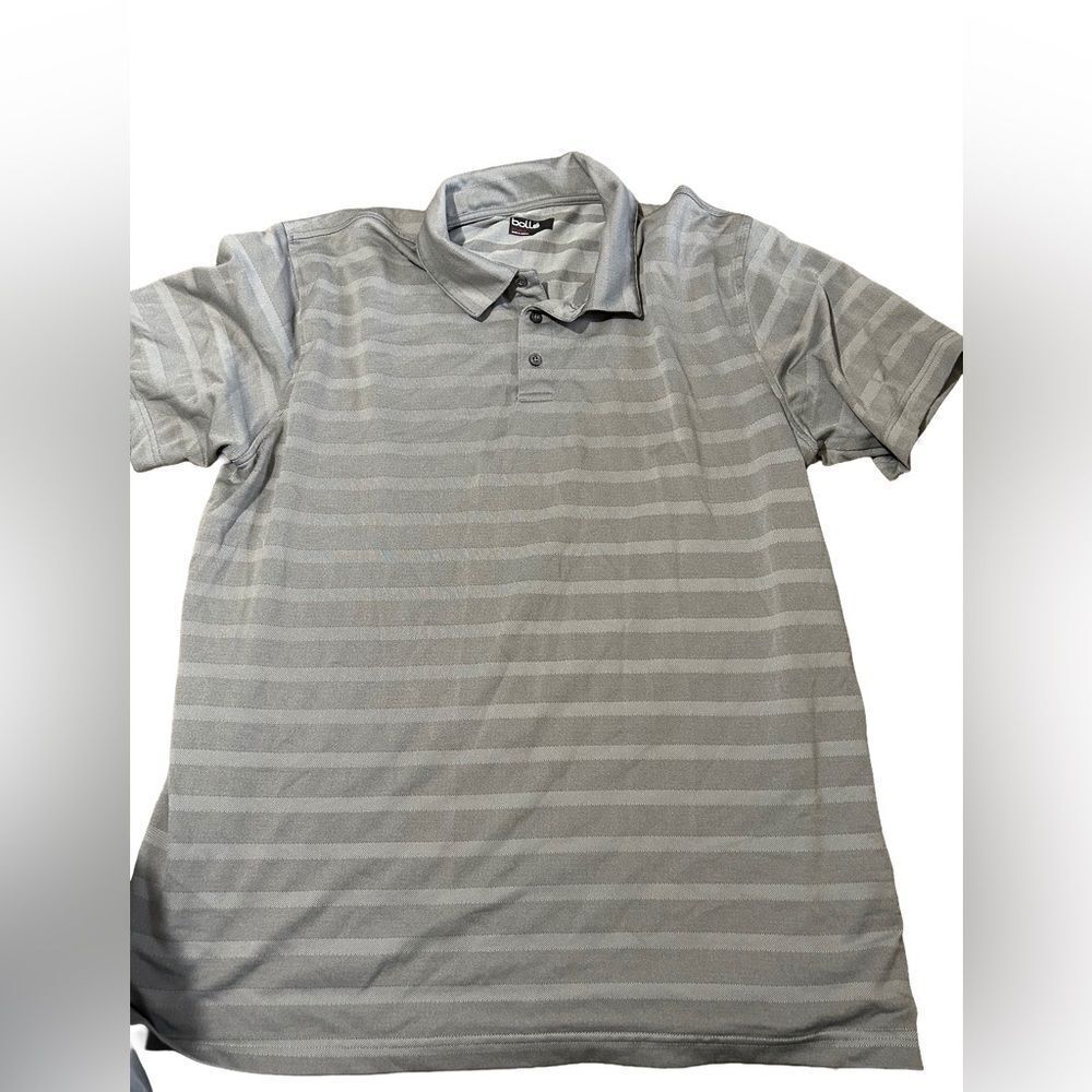 Men’s Bolle Striped Golf Polo Shirt